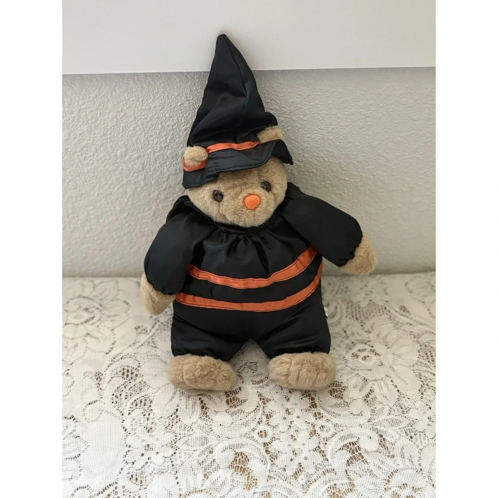 Vintage 1992 Plush Creations, Halloween Witch Teddy Bear